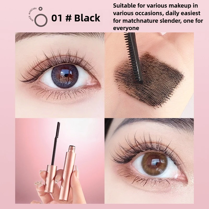 1pc Fine Tooth Comb Mascara Eye Makeup Products Essential For Natural Curling Lengthening Waterproof Slender Small Brush Head_voghion.com