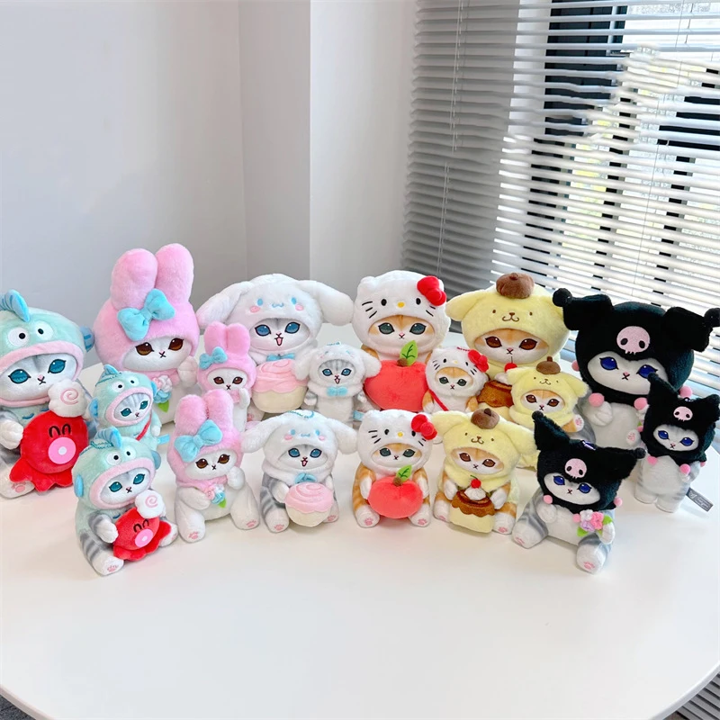 

Sanrio Hellokitty Stuffed Plush Doll Keychain Kuromi Cinnamoroll Cartoon Coin Purse Headphone Bag Backpack Pendant Keyring Gift
