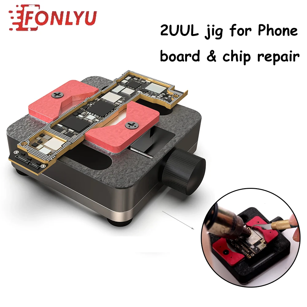 

2UUL BHO2 Mini Fixture Motherboard IC Chip Jig Board Holder for Mobile Phone PCB Tin Planting Multifunction Phone Repair Tool