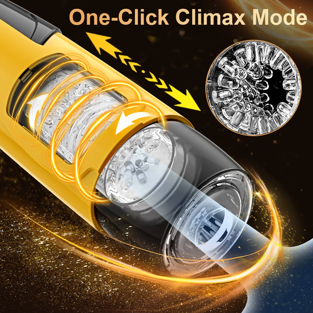 Male Masturbator Male Masturbator Cup Male Masturbation Aid Telescopic Automatic Male Masturbation Cup Rotation Penis Oral Blowjob Machine Piston Masturbator Cup Sex Toy Men Adult Supplies