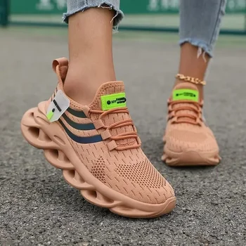 أحذية رياضية صيفية قابلة للتنفس للرجال والنساء أحذية زوجين غير رسمية ممتصة للصدمات وتخزين المؤقت والسفر والركض البطيء أحذية سميكة سوليد 3