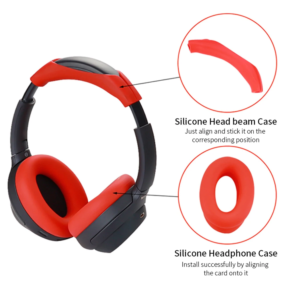 Quality Headphone Head Beam Cover for Sony WH-1000XM4 Earphone Silicone Protective Case 1000XM4 Headset Headbeam Protector