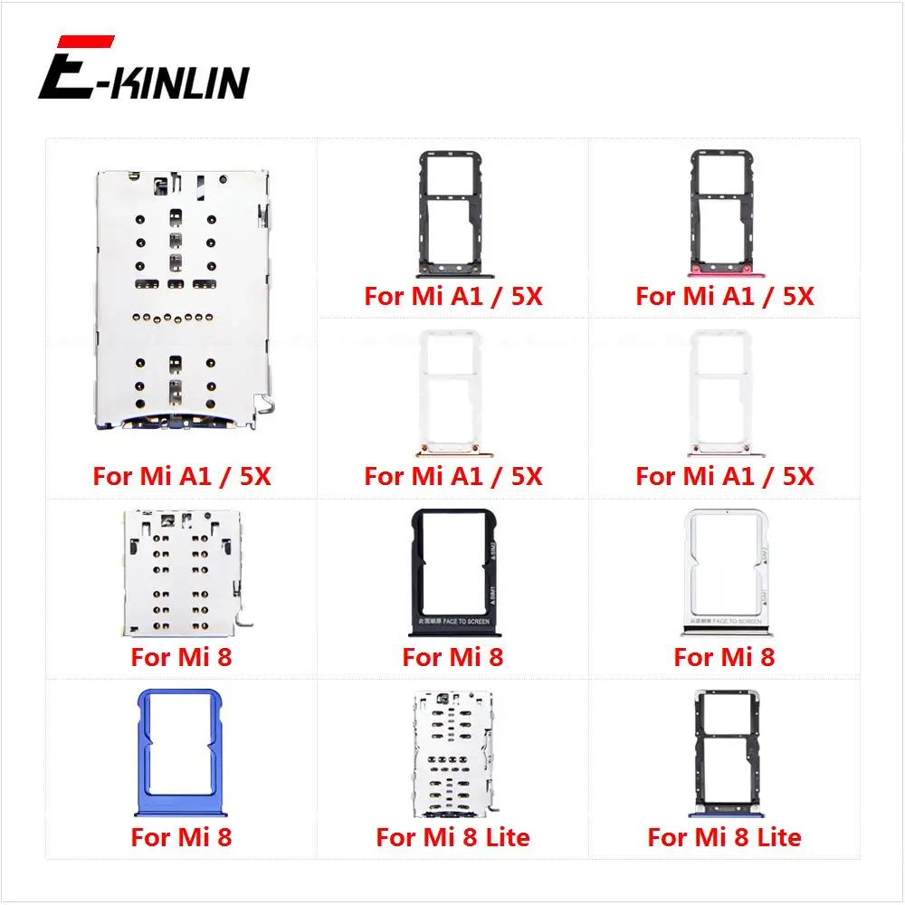 Sim Micro SD Card Sockel Adapter Container Stecker Halter Slot Tray Reader Für XiaoMi Mi 8 Lite A1 5X