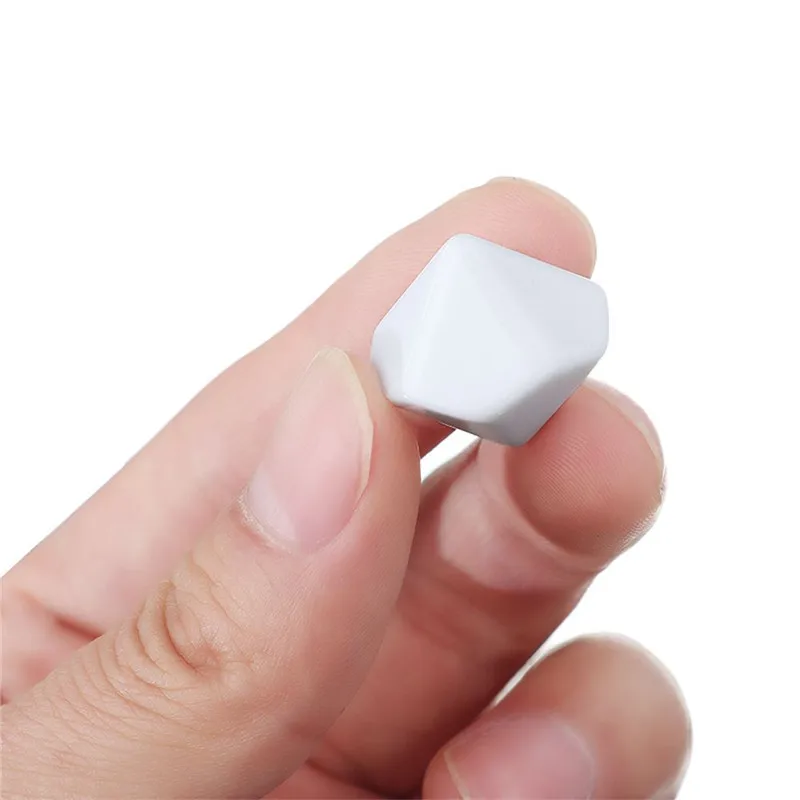 10pcs/set 10 Side Blank Rounded D10 Game Dice DIY Board Game Accessories Teaching Mathematical Tool