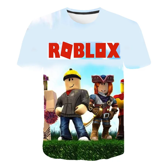 Jogo robloxing t camisa crianças kawaii 2021 ano novo estilo engraçado  verão dos desenhos animados 3d camiseta para meninos meninas do miúdo roupas  4-14 ano - AliExpress