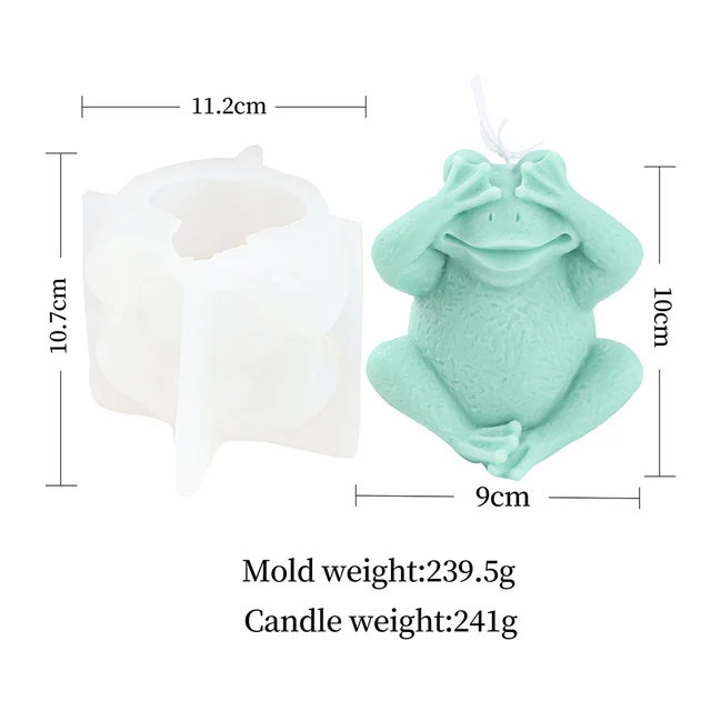 Frog Candle Silicone Molds  Frog Mould - 3d Candle Molds Silicone