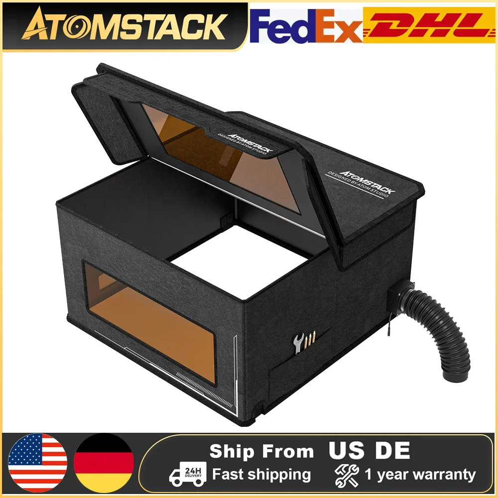 

AtomStack FB2 Enclosure Laser Engraving Machine Fireproof Protective Box Foldable Dust-Proof Cover For All Brand Laser Engravers
