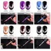 Limegirl 8ml Cat Eye Nail Gel Polish Set Shiny Magnetic Gel Polish Galaxy Chameleon Effect Nail Gel Soak Off Salon Manicure Kit 4