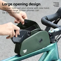 WEST BIKING Bicycle Magnetic Lid Top Tube Bag With Bolts Mounted & Straps MTB Road Bike Waterproof  Front Frame Structured Bag 2