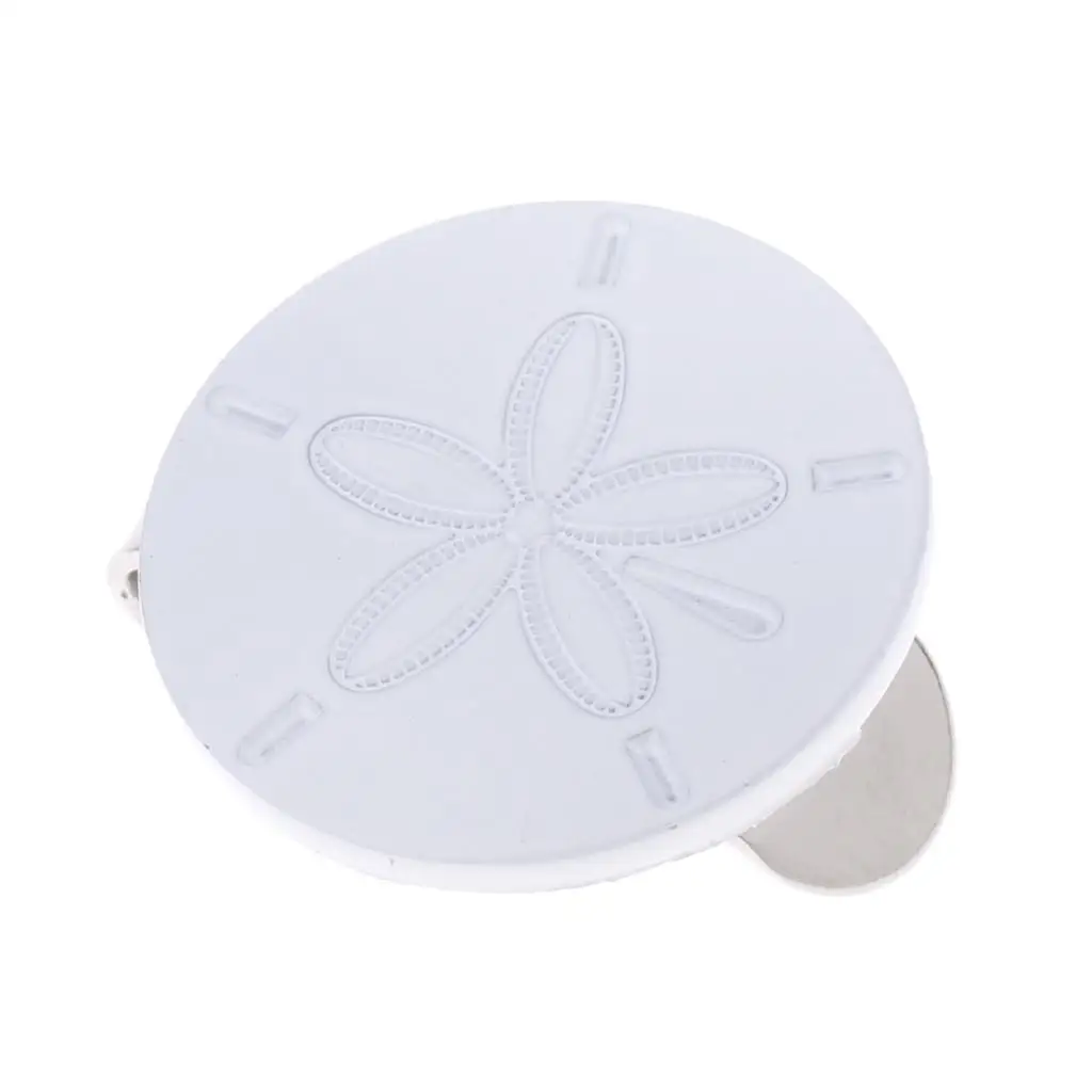Sturdy Alloy White Flower Magnetic hat Visor Clip Golf Ball Marker Golfer Gift