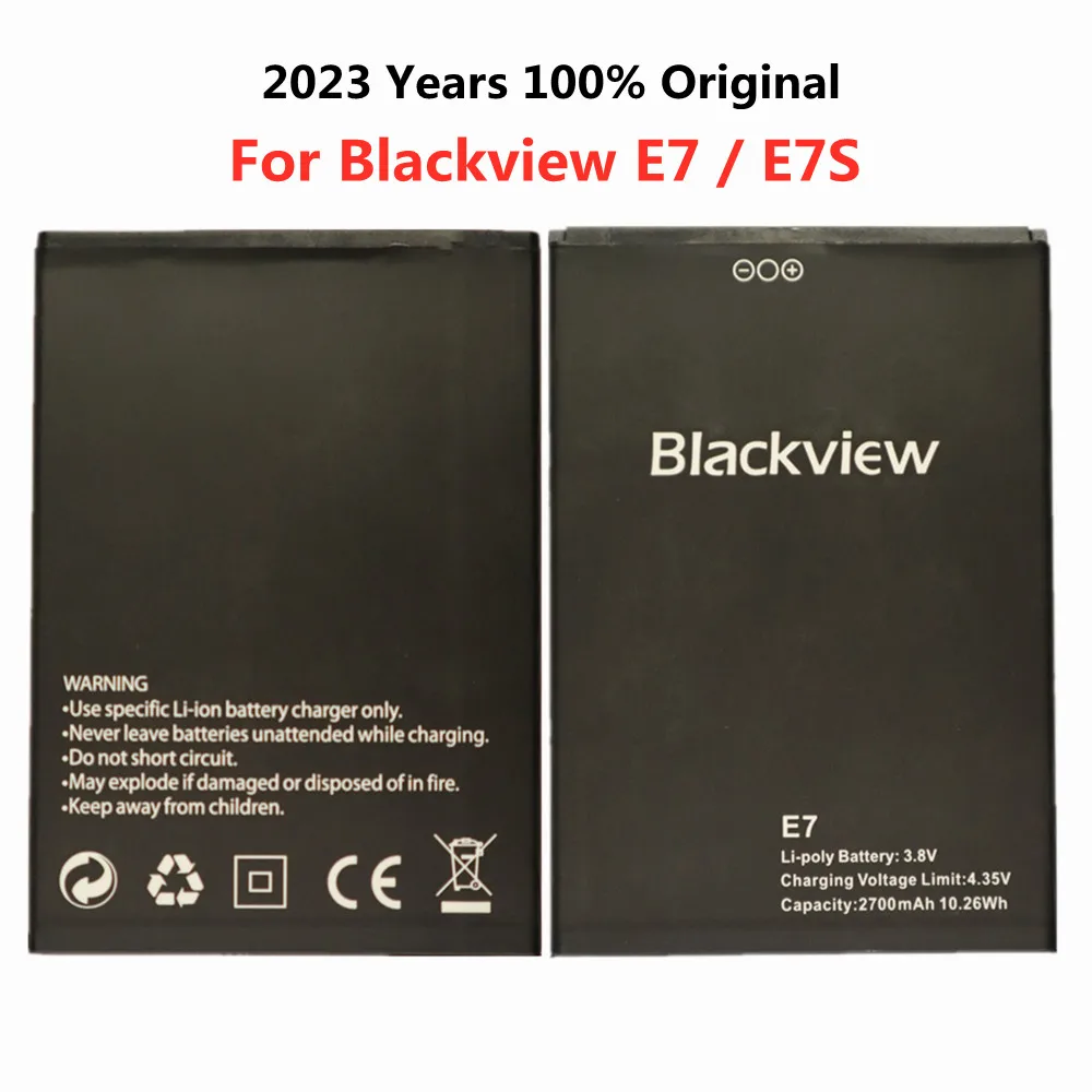 

2023 оригинальный аккумулятор BV E7 для телефона Blackview E7 E7S, батарея 2700 мАч, длительное время ожидания, высококачественные батареи Blackview E7S