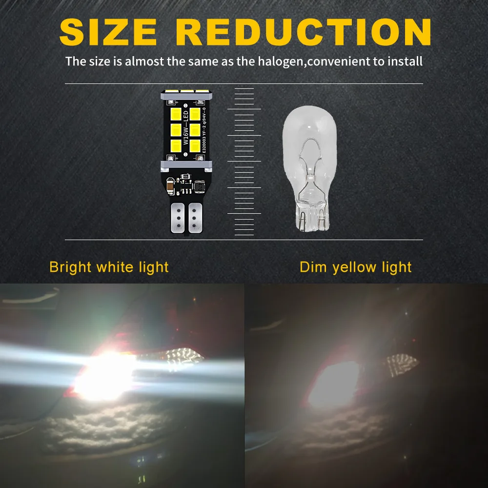 AUXITO 921 LED Reverse Light Bulbs - 2400LM Ultra Bright White Backup Lights For Toyota & More