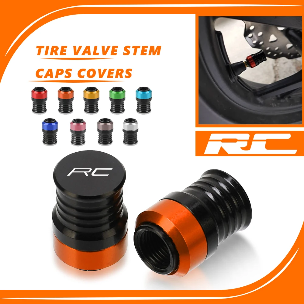 

For RC 390 125 200 250 2013-2019 2020 2021 RC390 RC125 Motorcycle Accessorie Wheel Tire Valve Stem Caps Airtight Cover Universal