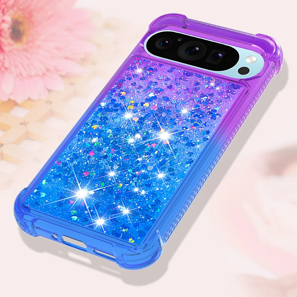 Bling Moving Liquid Glitter TPU Protective Waterfall Phone Case