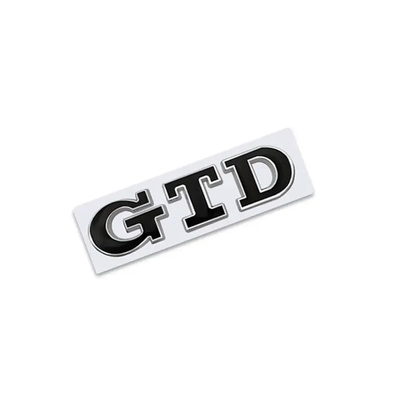 Premium 3D Metal GTD Logo Rear Trunk Emblem Badge Sticker Decal