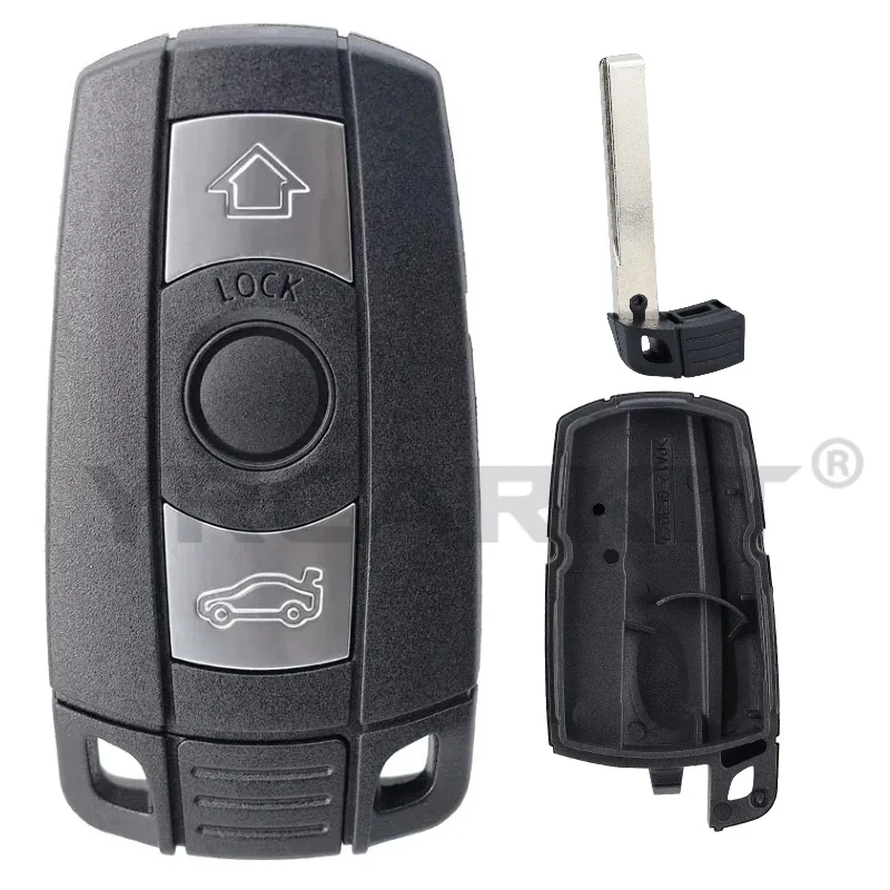 Remote Key Fob Shell Case Replacement Smart Key Shell Blade Fob E90 E91 E92 E60 Remote Case BMW 1 3 5 6 X Series key case car key shell key cover folding car key shell fob cover key fob replacement