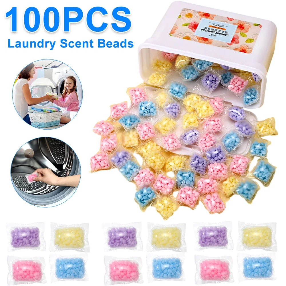 Laundry Scent Beads Granule Detergent Capsule 100PCS