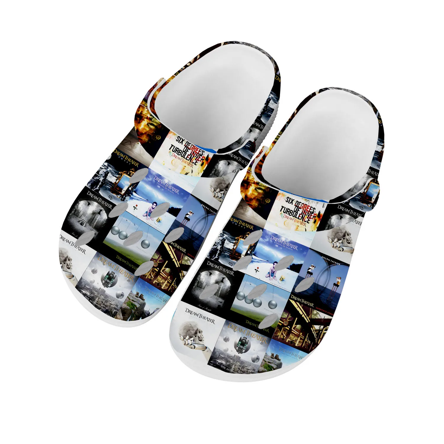 

Dream Theater Rock Band Music Home Clogs Custom Water Shoes Mens Womens Teenager Shoe Garden Clog Breathable Beach Hole Slippers