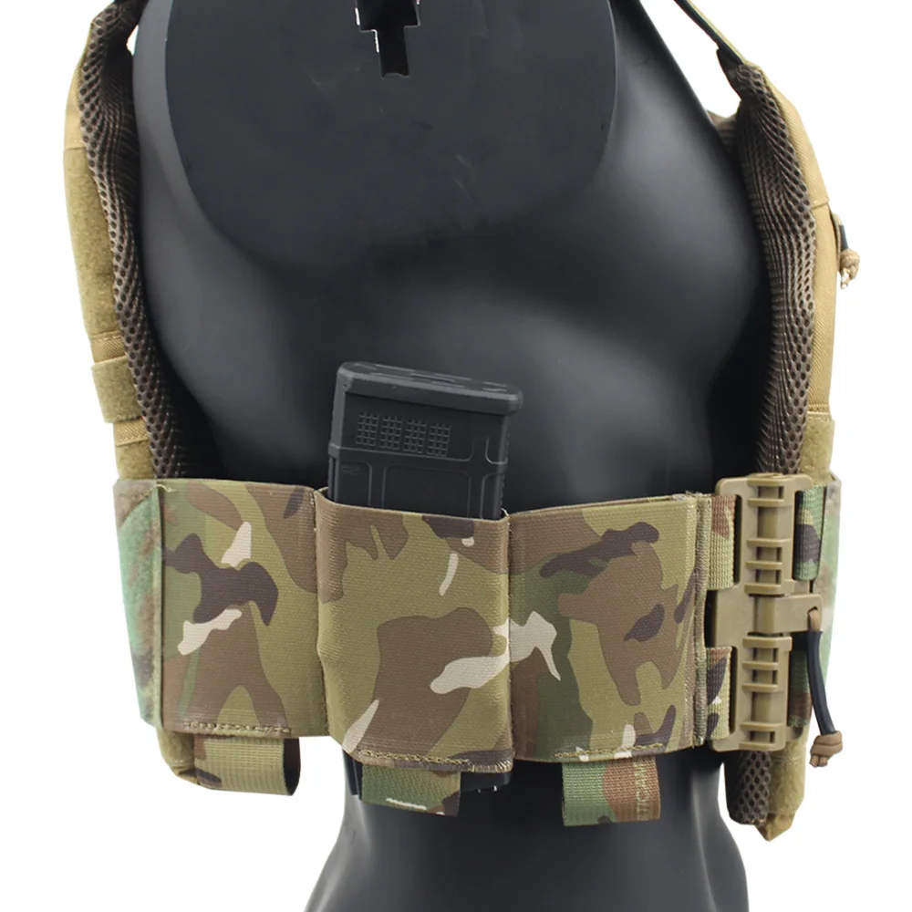 Tactical FCSK Vest Quick Release Buckle Set Airsoft Elastic Cummerbund Waist Cover Vest Gear