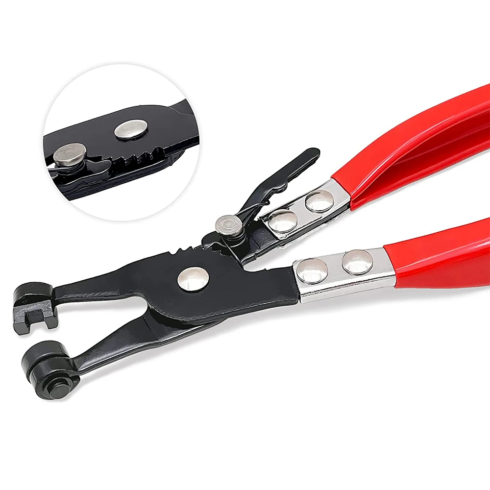 Hose Clamp Pliers Heavy Duty Hose Clamp Tool With Locking Device And Removal Installation Tool Ring Type Flat Band Hose Clamps Black - View #8