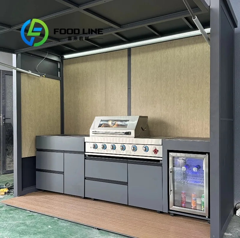 รูปสินค้า ห้องครัวกลางแจ้งทนทาน ประตูปลอดภัย สำหรับสวนและลานบ้าน