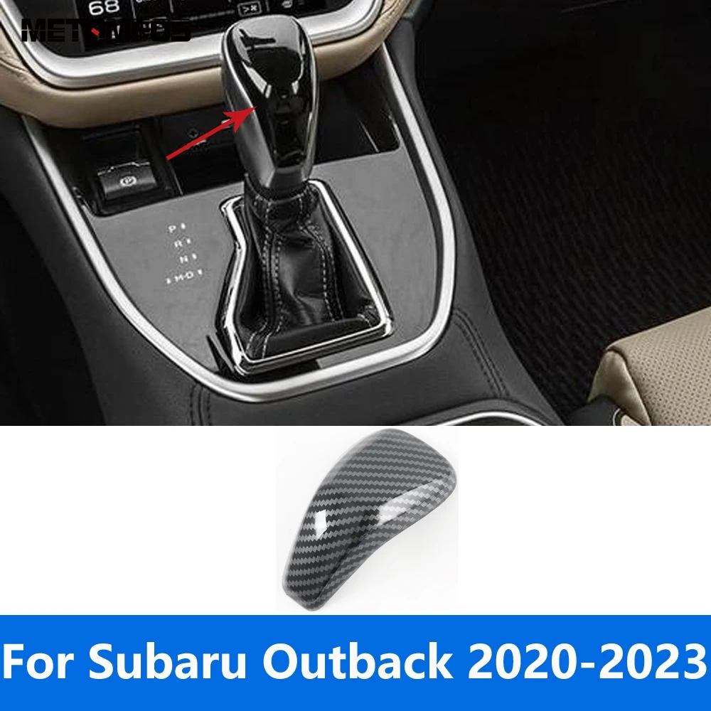 

Для Subaru Outback 2020 2021 2022 2023 ручка переключения передач из углеродного волокна накладка на головку отделка стикер аксессуары для интерьера автомобильный Стайлинг