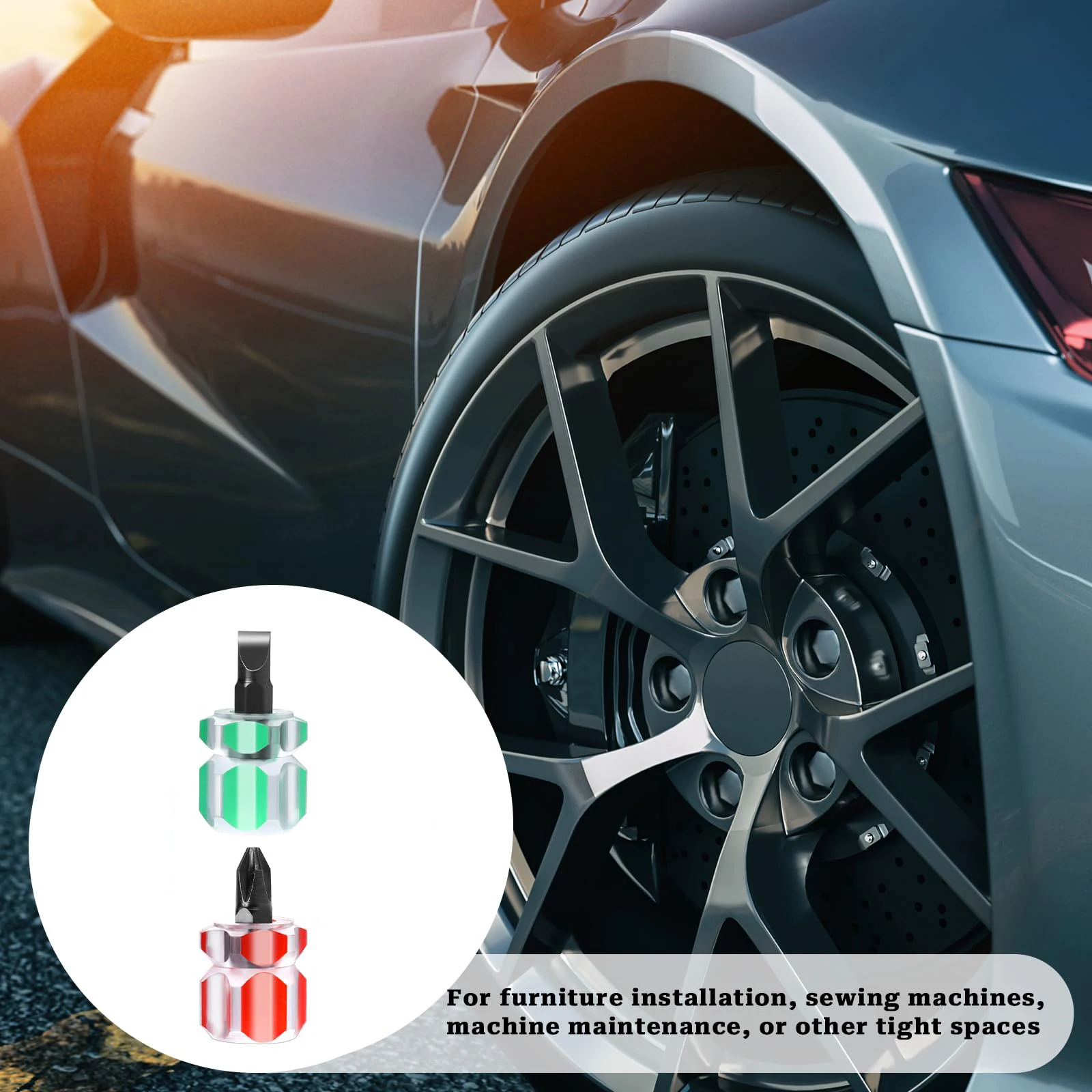 Mini Screwdriver Phillips Screwdriver Mini Screwdriver Short Small Split Fender Tools Kit Slotted Flat Cross-head Screwdrivers