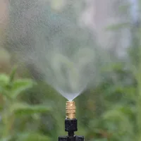 15-250Pcs Micro Drip Irrigation Misting Brass Nozzle Garden Spray Cooling Parts Copper Sprinkler with Thread Barb Tee Connector 2