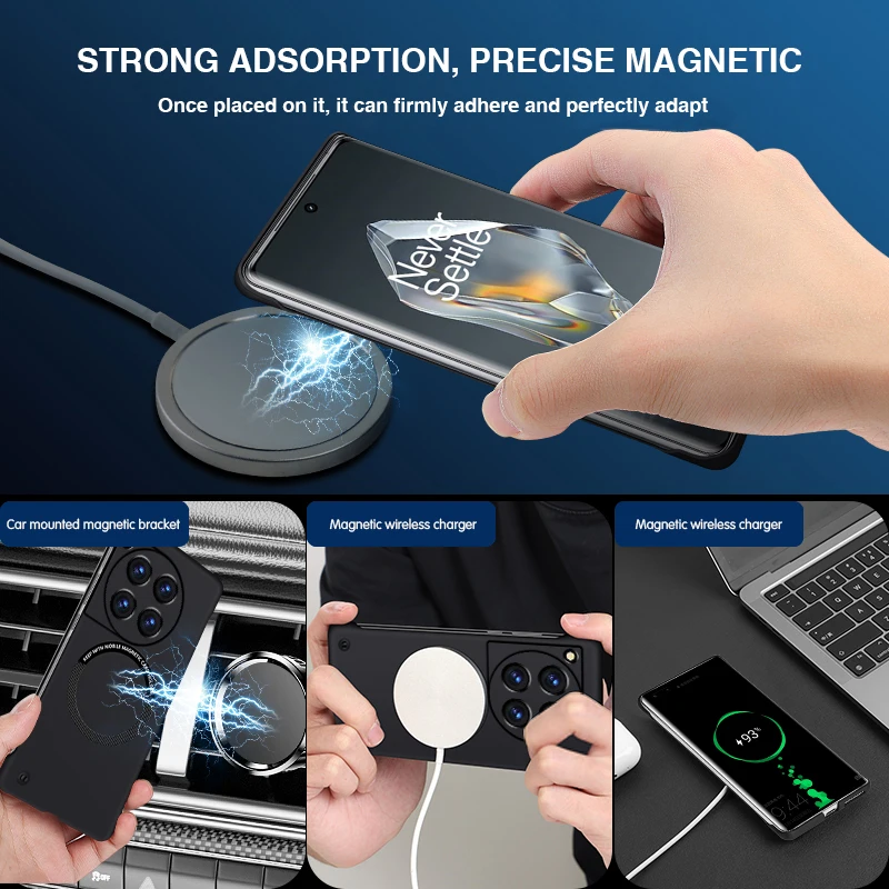 Sleek Frameless Magnetic Wireless Charging Phone Case