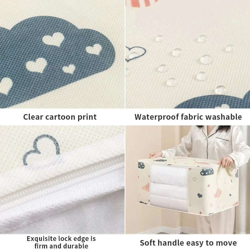 Quilt Storage Bag Multi-functional Dustproof Moistureproof Large-capacity Clothes Storage Bag Home Moving Organising Bag 5