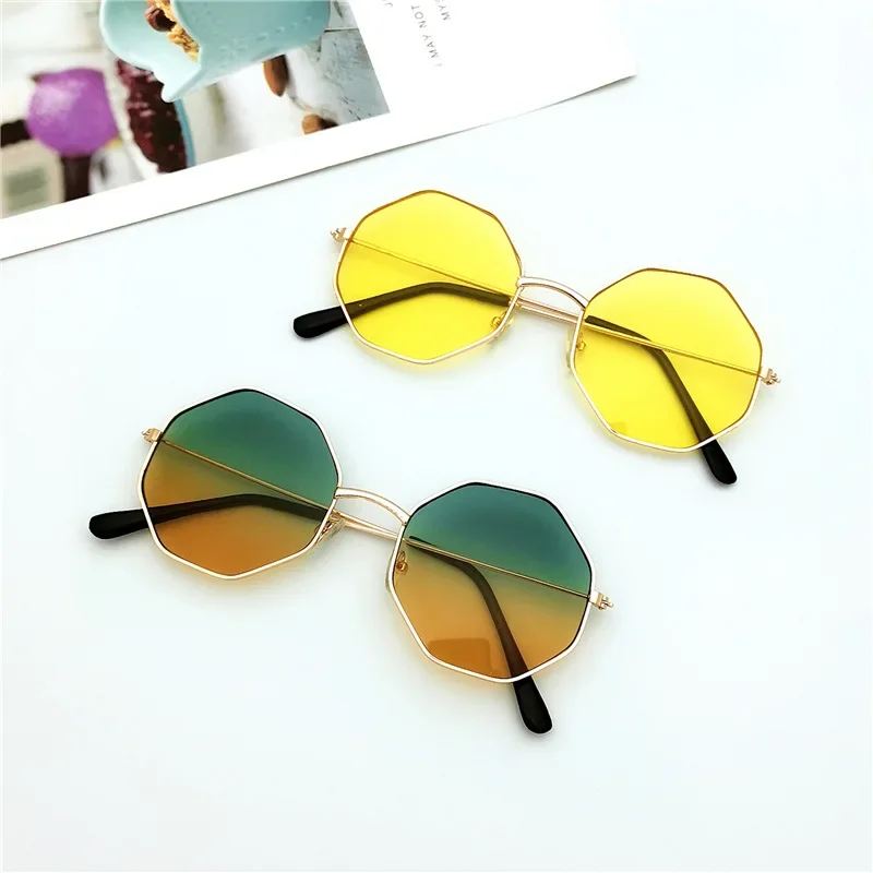 Steampunk Kids Sunglasses Boys Girls Luxury Vintage Eyewear Children Round Sun Shades Glasses Oculos Feminino Accessories