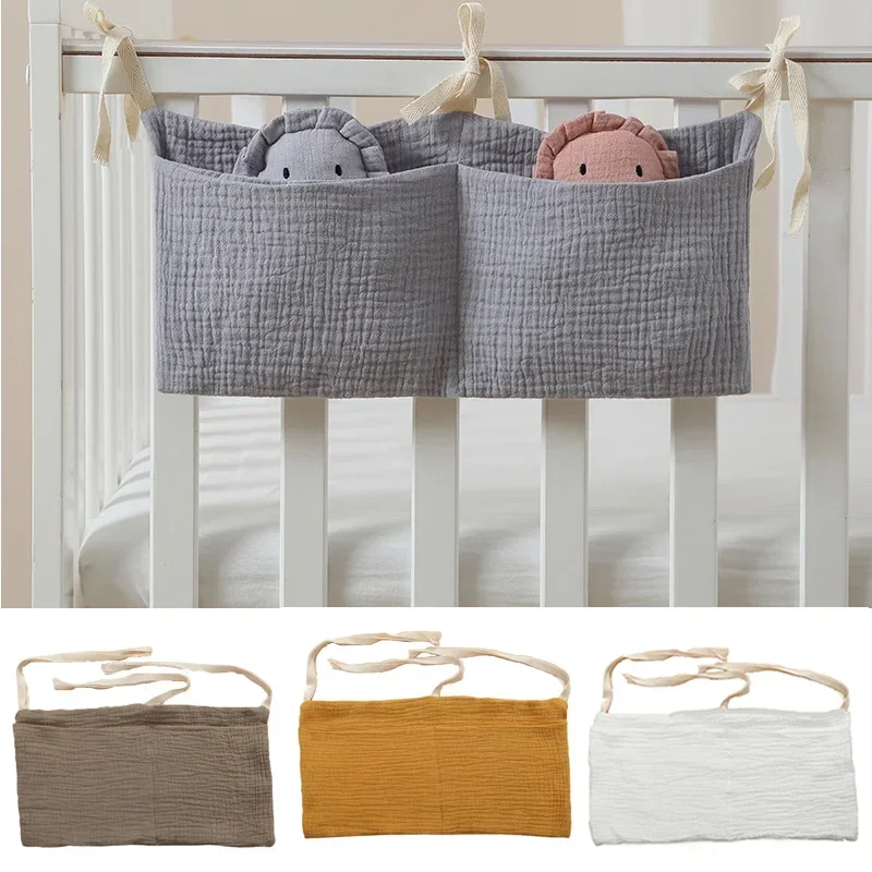 

New Portable Baby Crib Storage Bag Multifunctional Newborn Bed Headboard Organizer For Kids Baby Bedding Diaper Bag