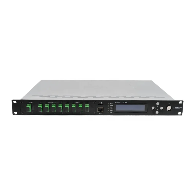Edfa 8 Port Ftth Gpon 1550nm Wdm 19dbm Catv Optical Fiber Amplifier Edfa