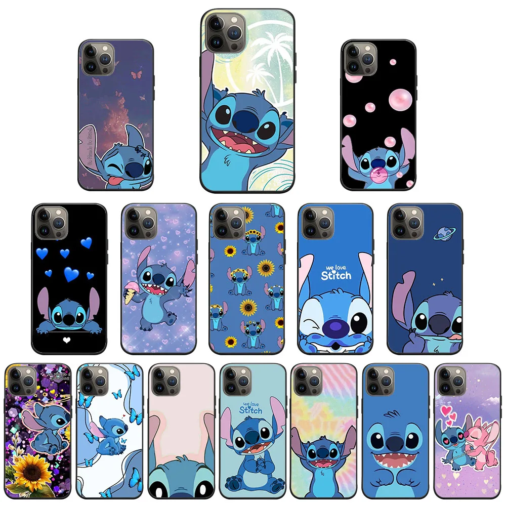 Custodia In Silicone Per Iphone Xr Xs 11 12 13 14 Mini Pro Max Plus Kf-64 Stitch