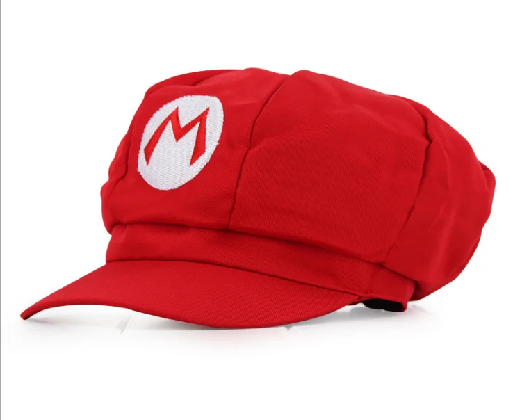 Original Super Mario Anime Peripherals Baseball Cap Sun Protection Decoration Cartoon Children Hat Breathable Kids Cosplay Gifts