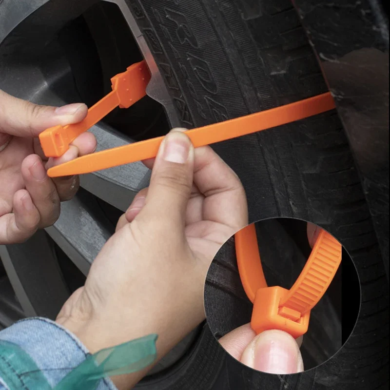 1/50x Universal Anti Skid Snow Chains Car Winter Vehicle Tire Anti Skid Tyre Chain Emergency Tyre Wheel Slip/skid Mud Chain tire chains