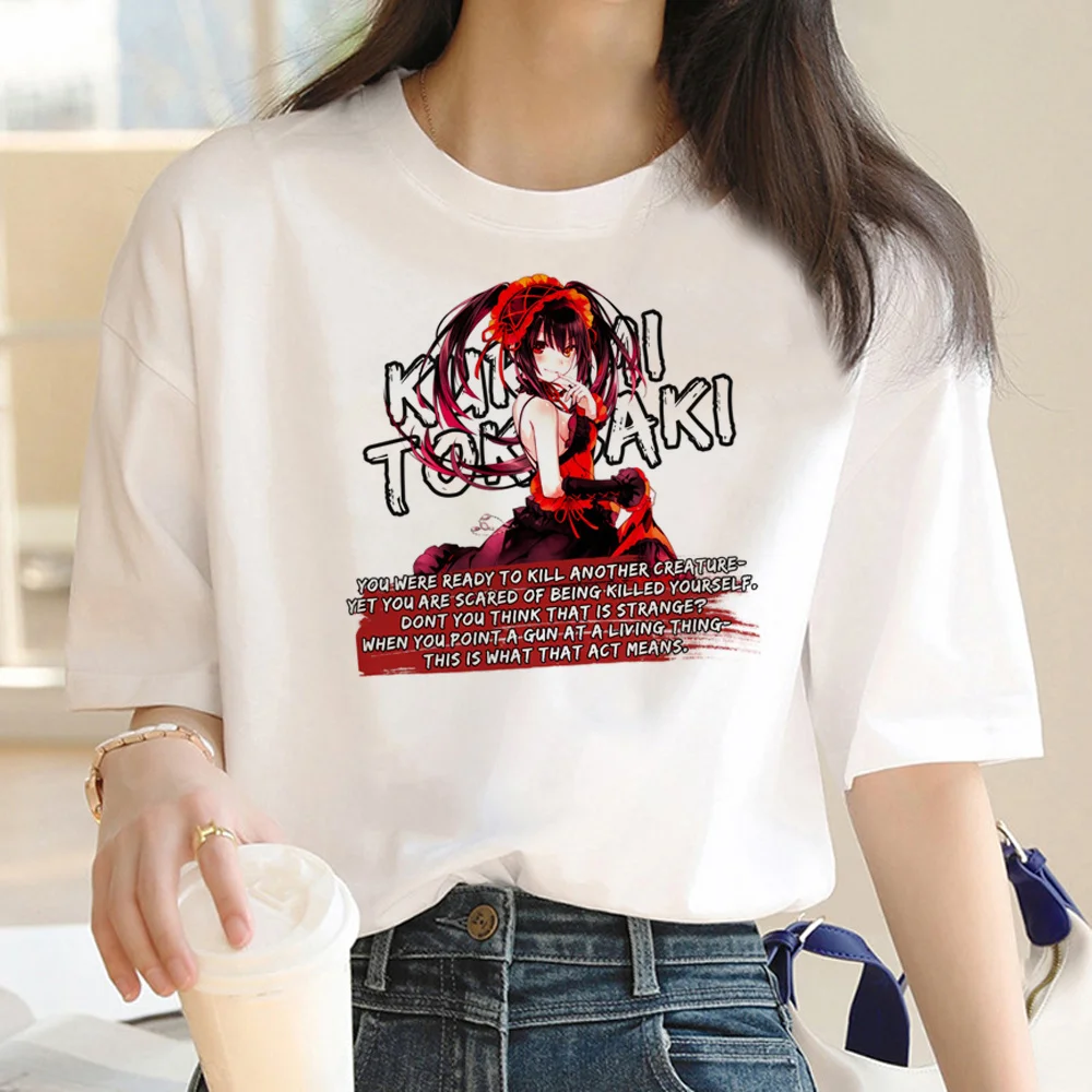 

kurumi tokiaki top men harajuku Japanese t-shirts man funny manga y2k clothing