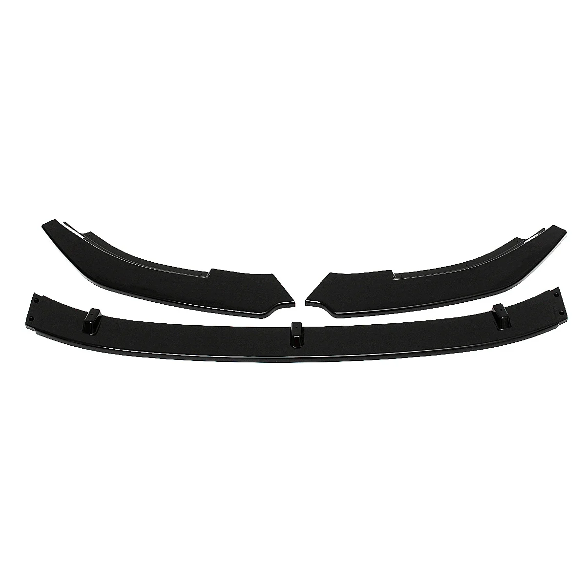 New 3PCS Car Front Bumper Lip Body Kit Spoiler Deflector Lips Diffuser Guard Protector Cover For VW For Golf MK6 GTI 2010-2013