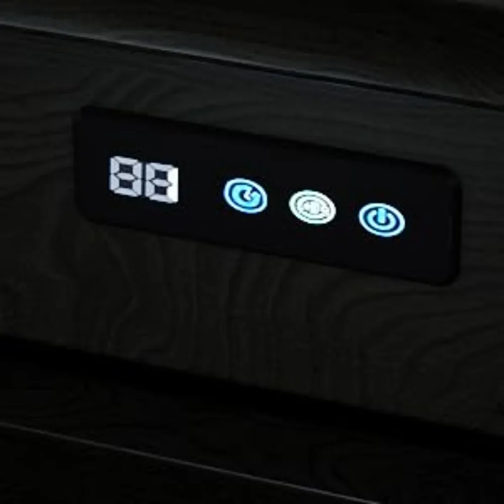 Tilt Out Trash Cabinet with Quick Installation and Deodorising Function, Wooden Freestanding Trash Can Cabinet Holds Up to 2x13