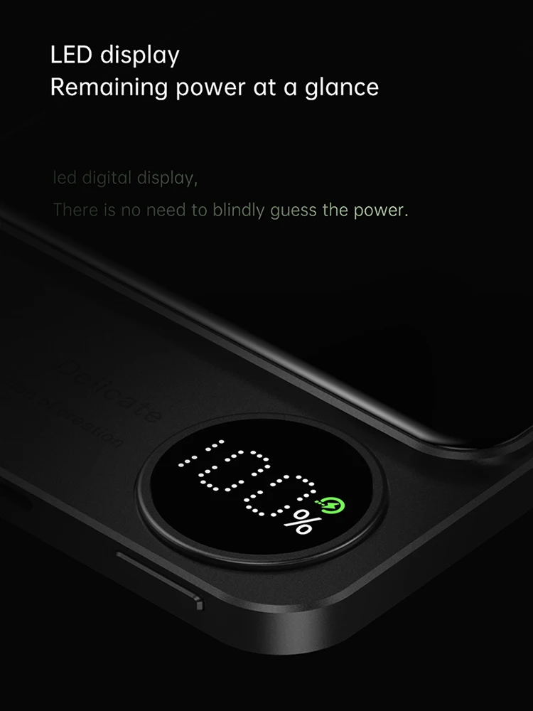 Magnetic Magsafe Wireless Charger 10000 mah ultra-thin aluminum