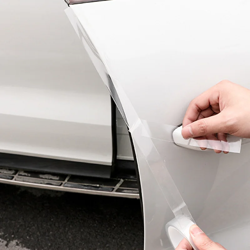 Transparent Car Door Protector 3/5/10M Stickers Anti Scratch Nano Tape Auto Sill Anti-Scratch Glossy Clear Paint Protection Film car door protector