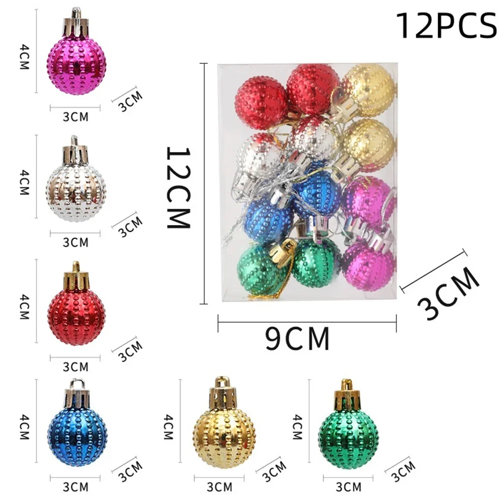 thumbnail image 1 of piezas de bolas de Navidad para decoración, adornos colgantes para árbol de Navidad, color blanco, dorado, negro, rojo y azul, para el hogar, 1 of 5
