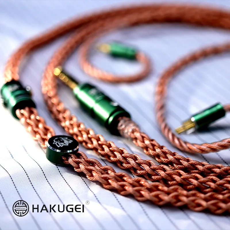 HAKUGEI Healer Litz high purity oxygen-fee OCC copper cable 3.5 2.5 4.4  mmcx 0.78 qdc etc.