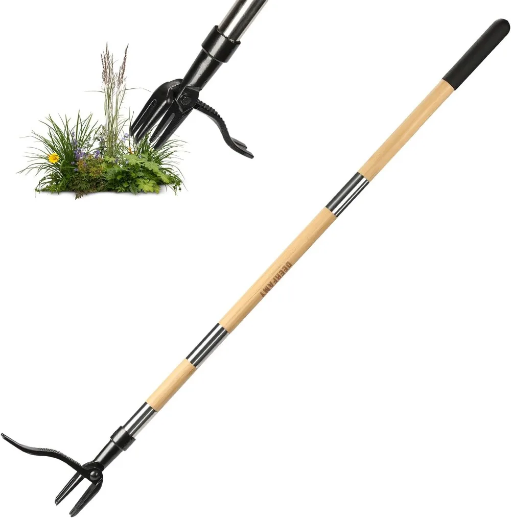 

Stand Up Weed Puller Tool with Long Handle Manual Weeder Gardening Hand Tool for Easy Weed Removal