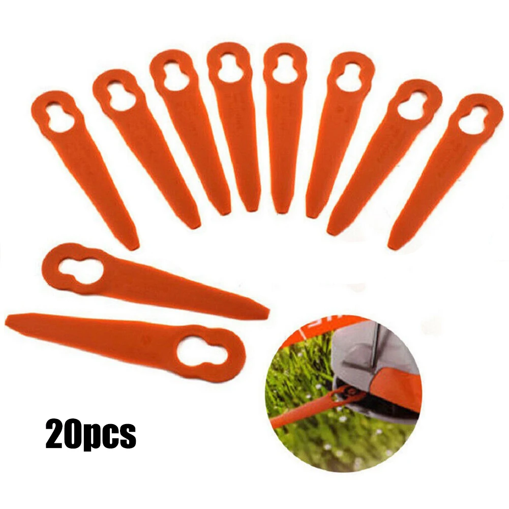 20pcs Trimmer Replacement Plastic Cutters For Stihl FSA 45 Polycut 2-2 Grass Trimmer Strimmer ST089 Garden Tool Accessories orange round brushcutter strimmer trimmer cord line wire 2 7mm for stihl heavy duty nylon round trimmer mower line
