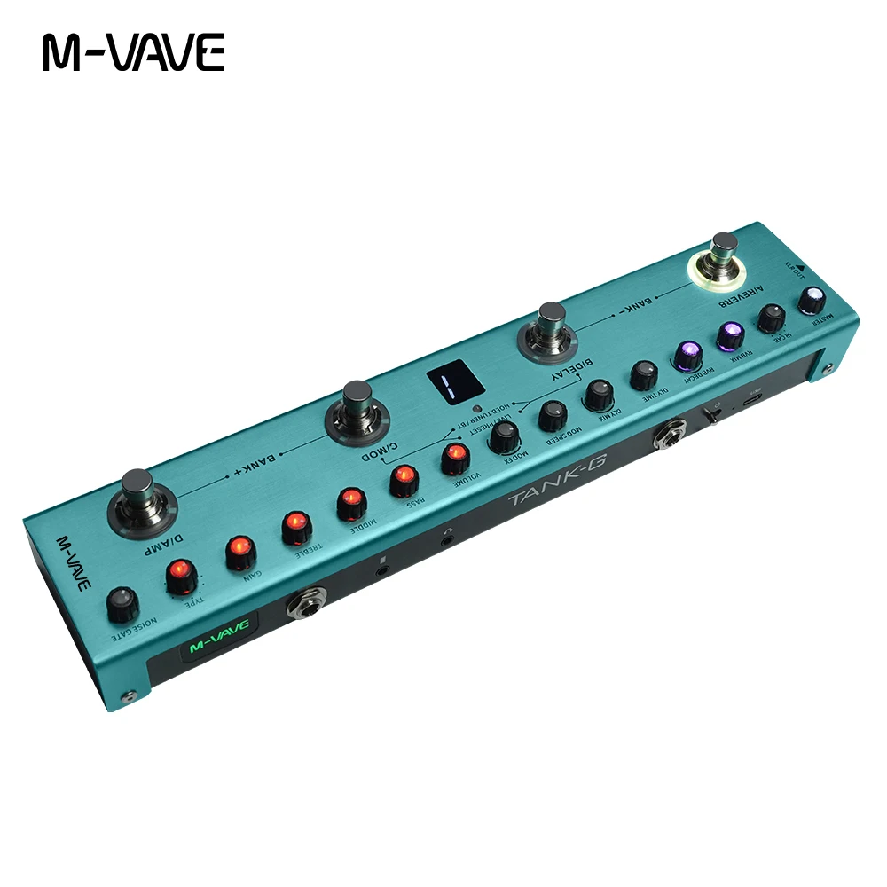 M-vave-充電式マルチエフェクトペダル、タンク-g、36プリセット、9 