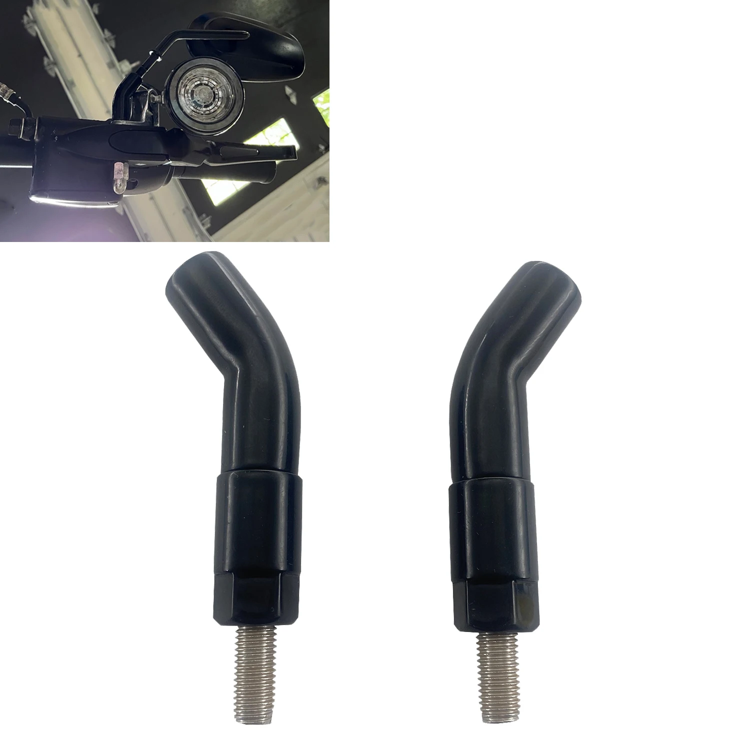 Rear View Mirror Stem Extender 3" For Harley Sportster Iron 883 XL883N Electra Glide Ultra Classic motorcycle mirror motorcycle mirrors