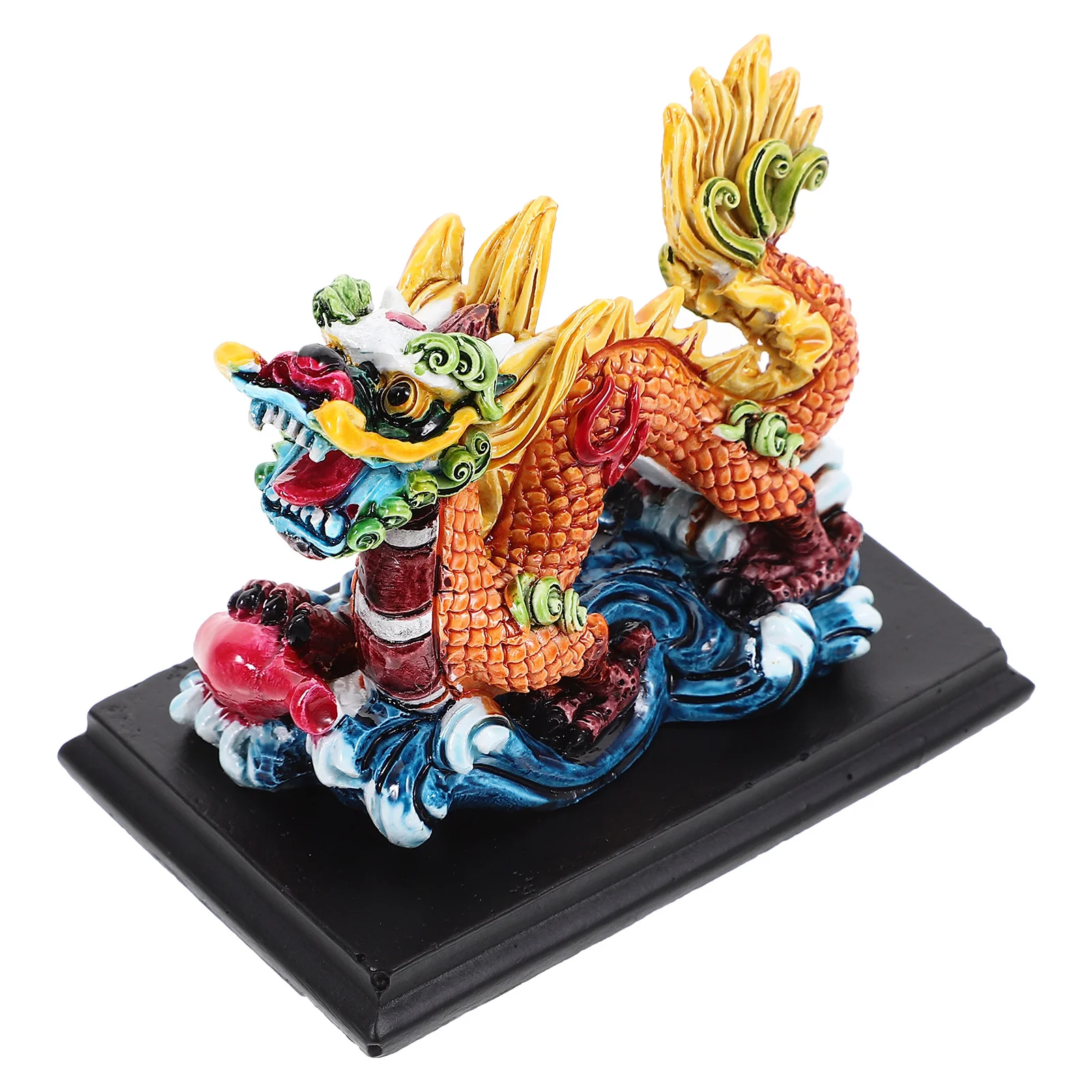 

Китайские украшения из смолы и поделок, украшение для дома (Дракон), 1 шт., настольная фигурка, Китайский автомобиль