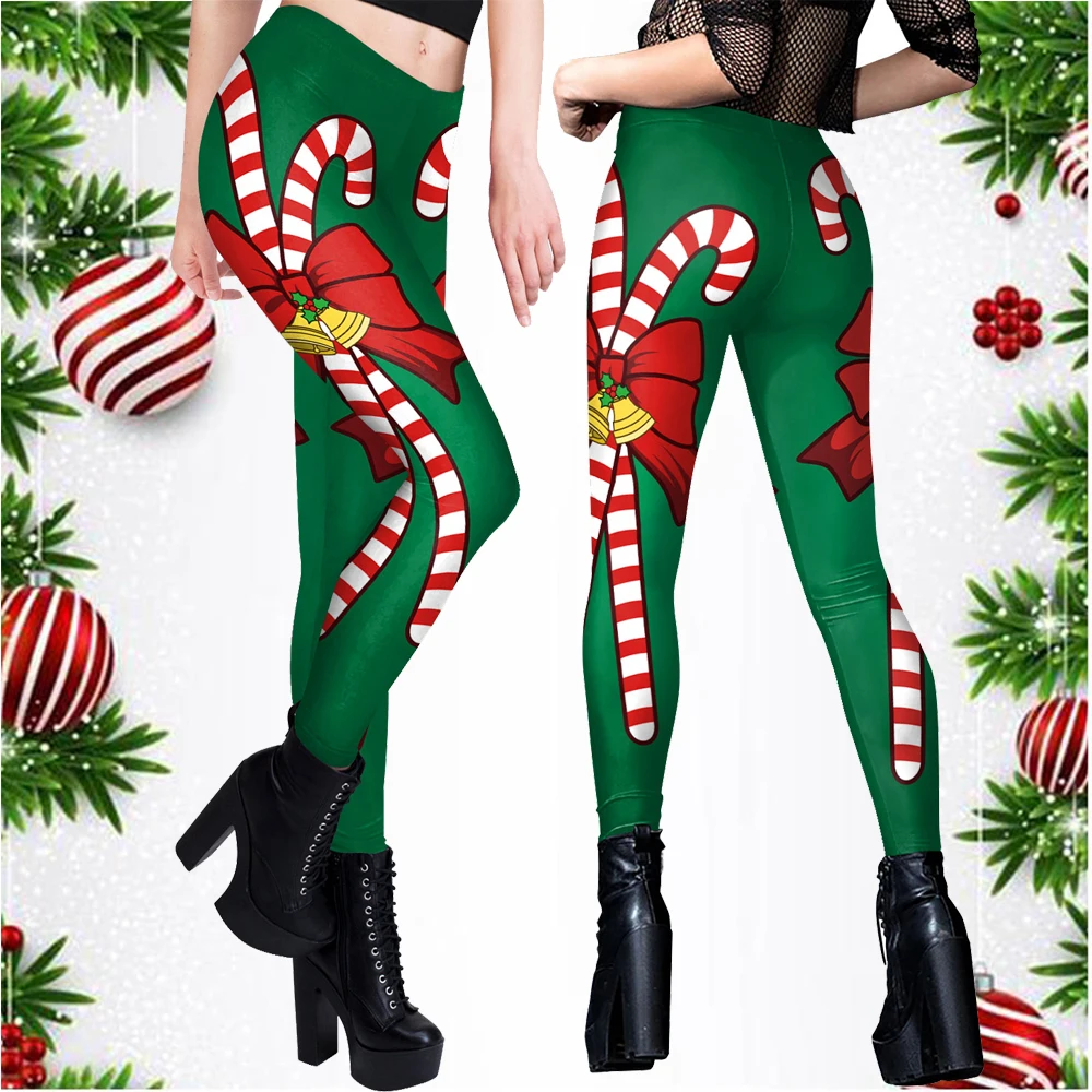 Christmas Leggings European And American Elastic Women