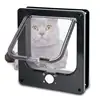 Cat Flap Door Pet Door Easy Set-Up 4 Ways Locking Weatherproof Convenient Safe Cat Doors Pet Supplies For Window Cabinets Walls 3